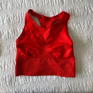 Red Sweaty Betty Cropped Bra